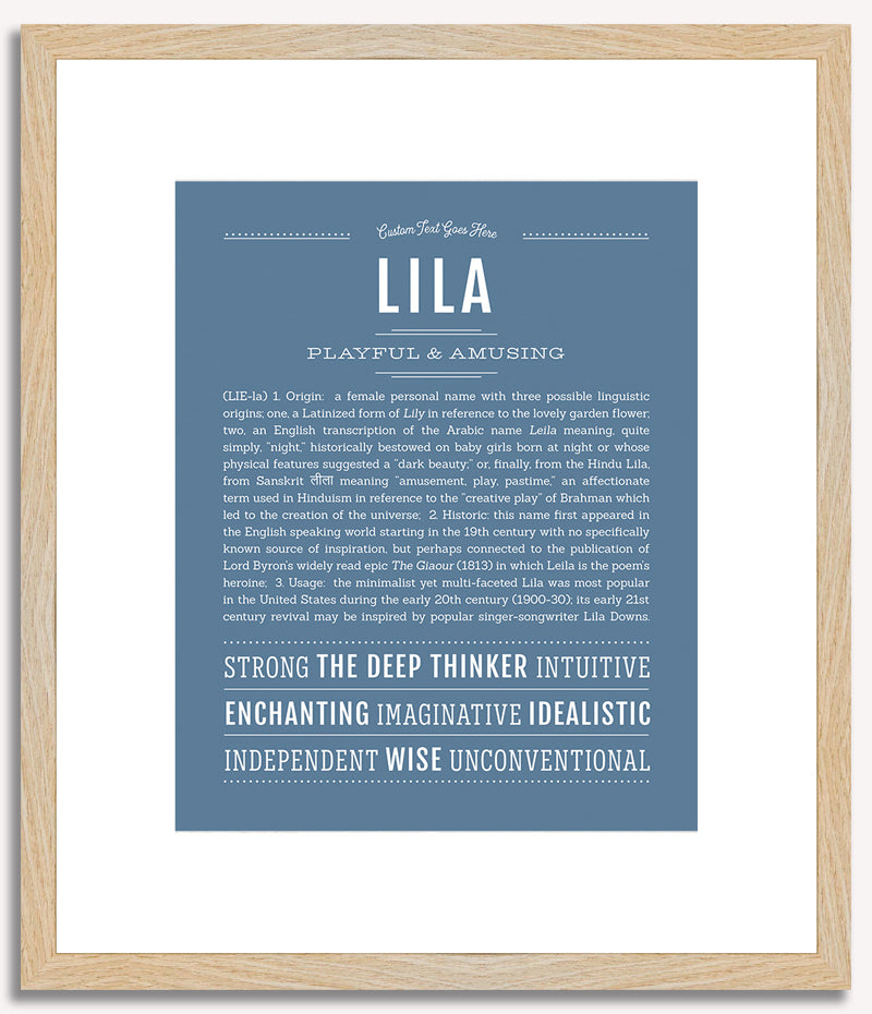 Lila | Name Art Print