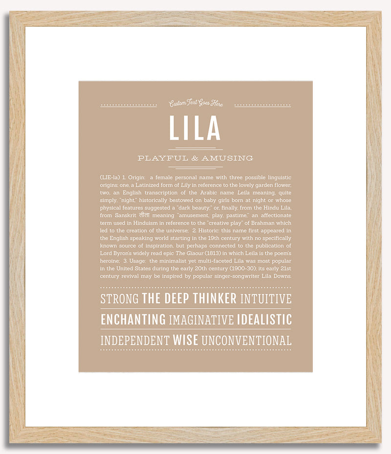 Lila | Name Art Print