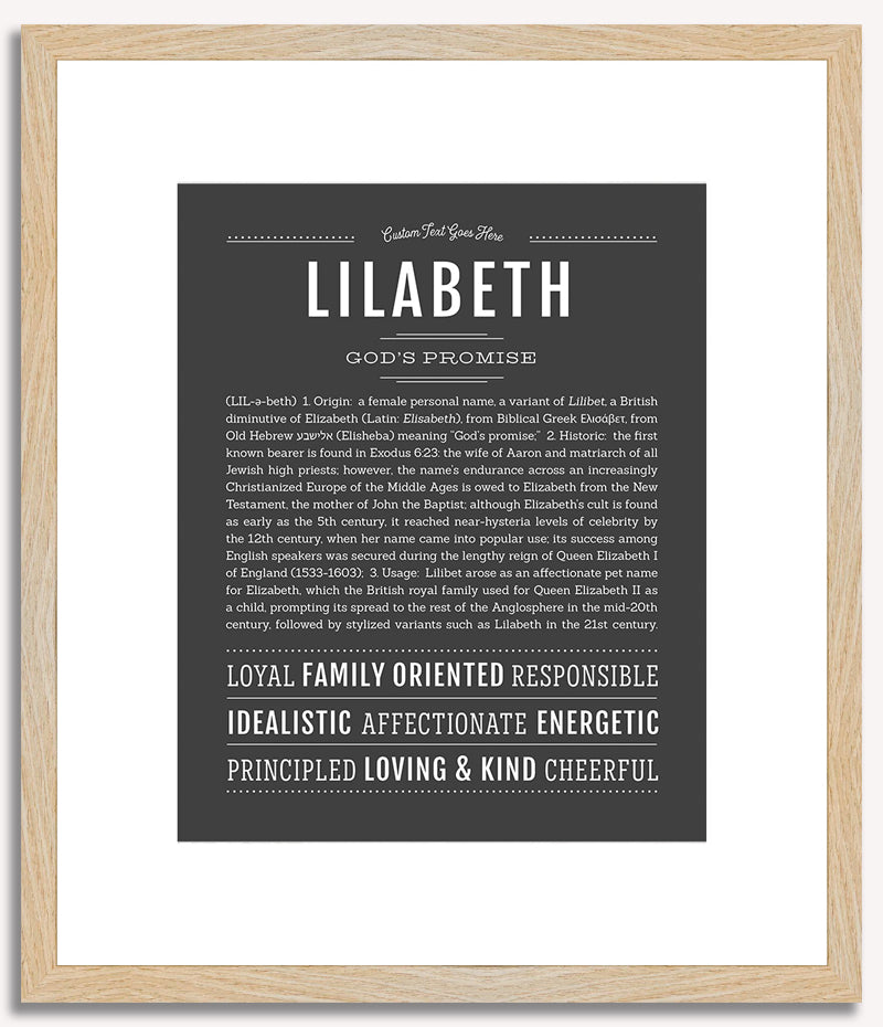 Lilabeth | Name Art Print