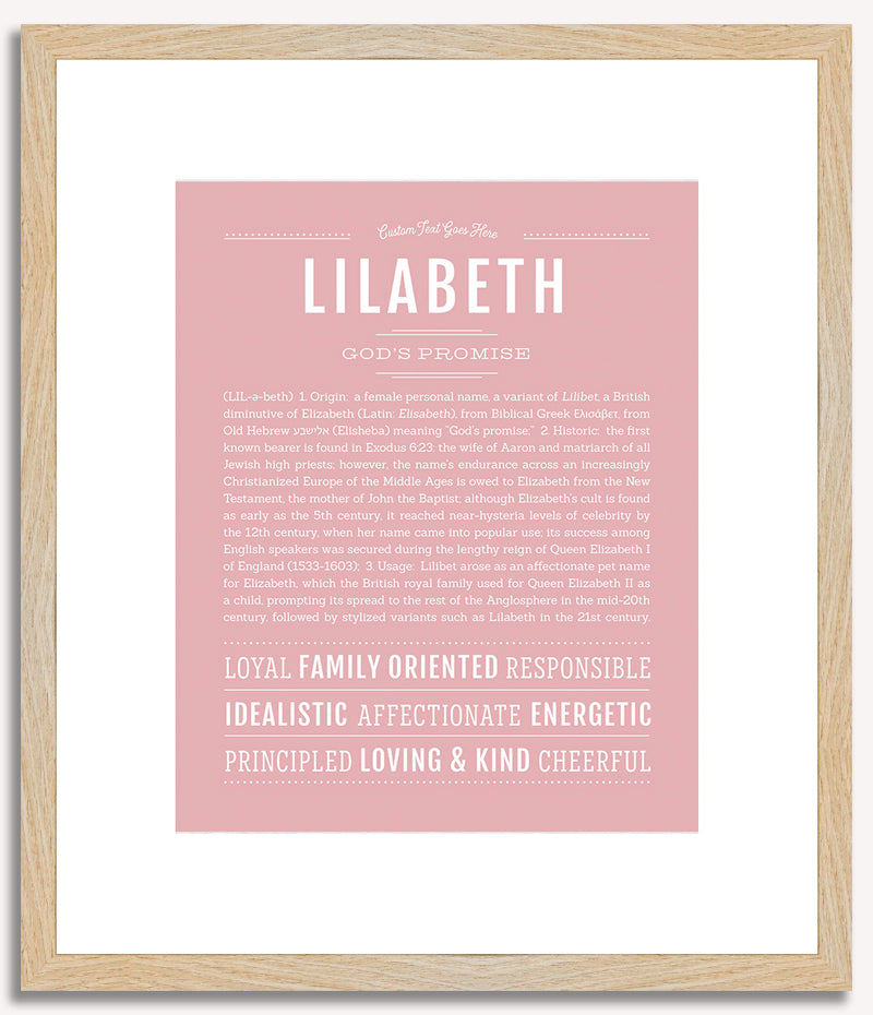 Lilabeth | Name Art Print