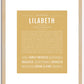 Lilabeth | Name Art Print