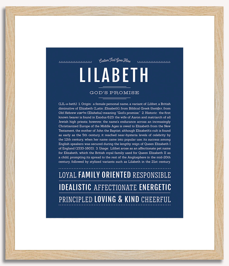 Lilabeth | Name Art Print