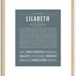 Lilabeth | Name Art Print