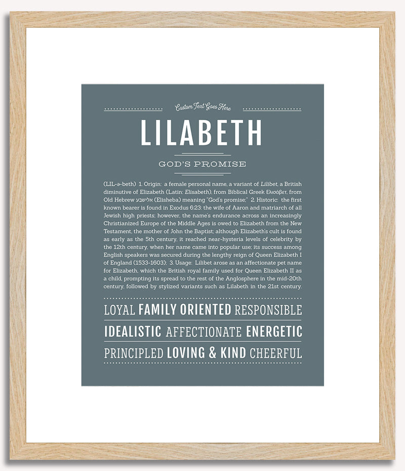 Lilabeth | Name Art Print