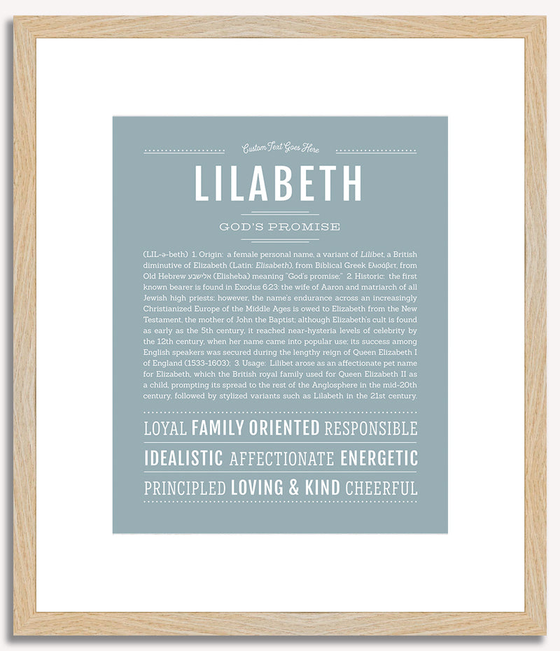 Lilabeth | Name Art Print