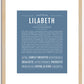 Lilabeth | Name Art Print