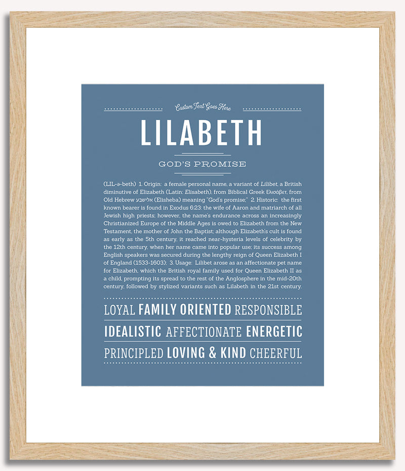 Lilabeth | Name Art Print