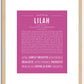 Lilah | Name Art Print