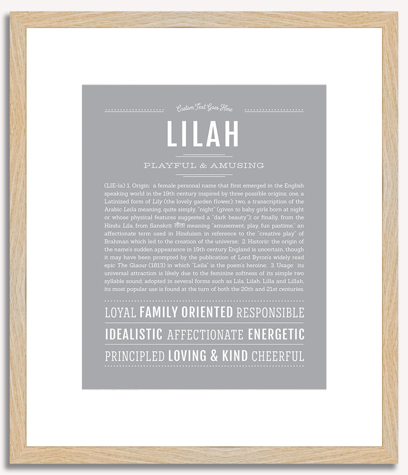 Lilah | Name Art Print