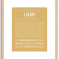 Lilah | Name Art Print