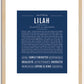 Lilah | Name Art Print