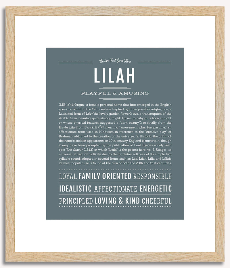 Lilah | Name Art Print