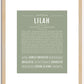 Lilah | Name Art Print