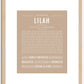 Lilah | Name Art Print