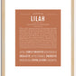 Lilah | Name Art Print