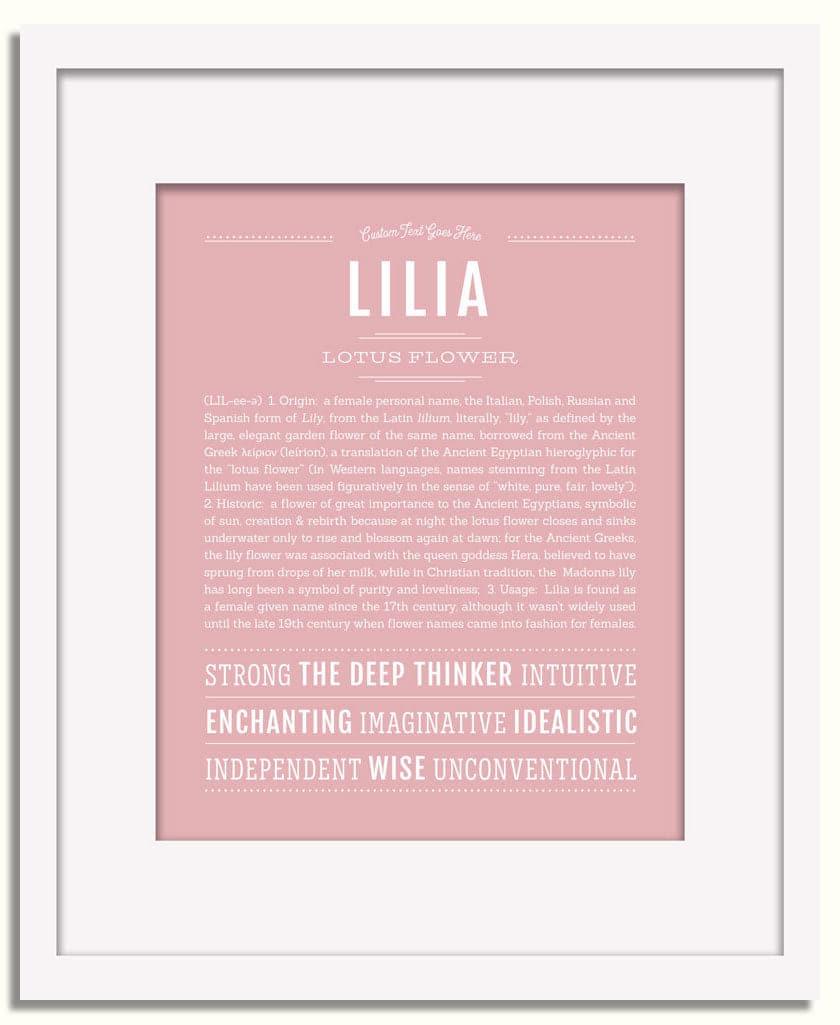 Frame Options | Dusty Rose | White Frame, Matted