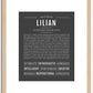 Lilian | Name Art Print