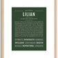 Lilian | Name Art Print