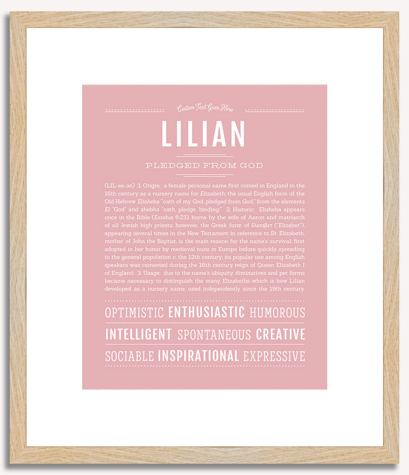 Lilian | Name Art Print