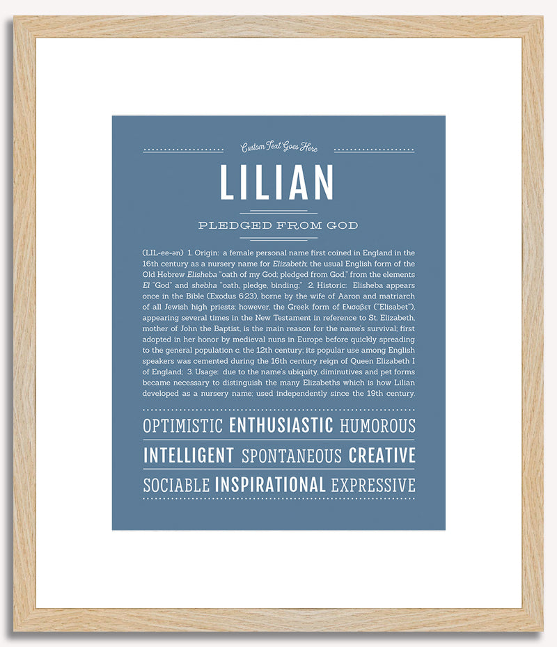 Lilian | Name Art Print