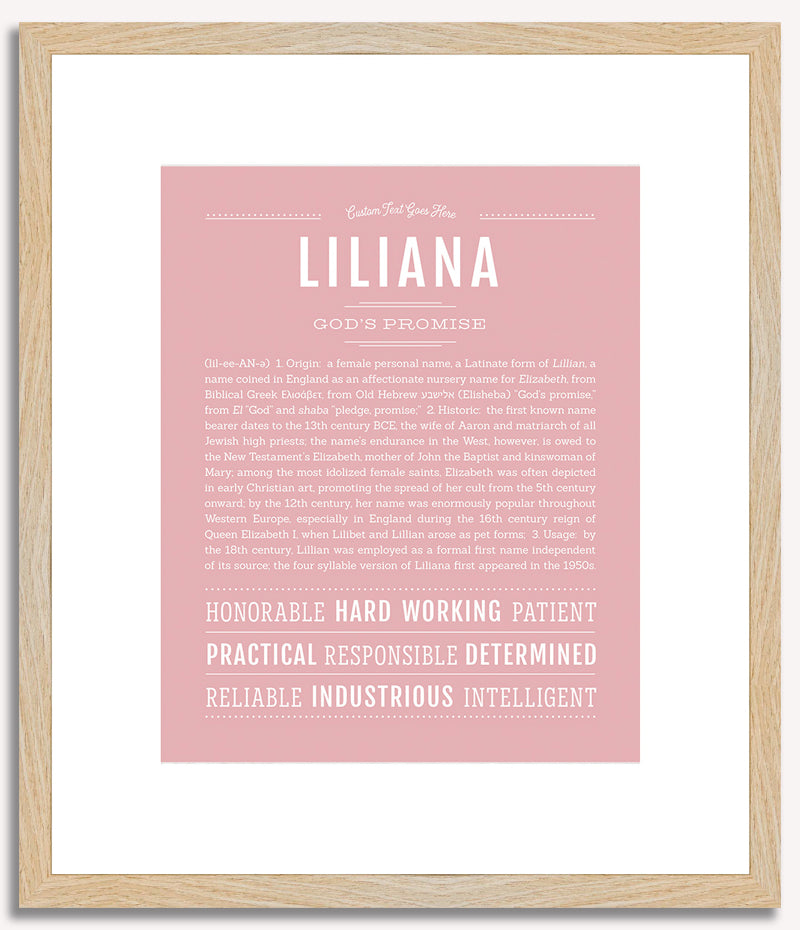 Liliana | Name Art Print