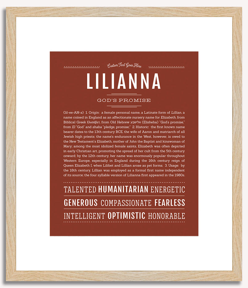 Lilianna | Name Art Print