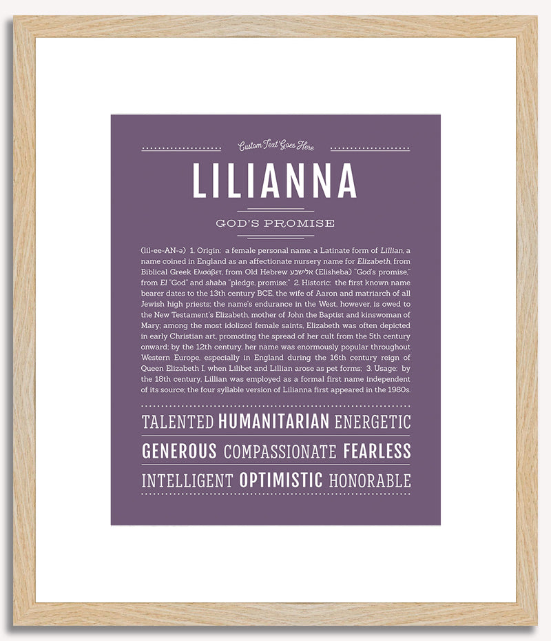 Lilianna | Name Art Print