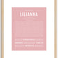 Lilianna | Name Art Print