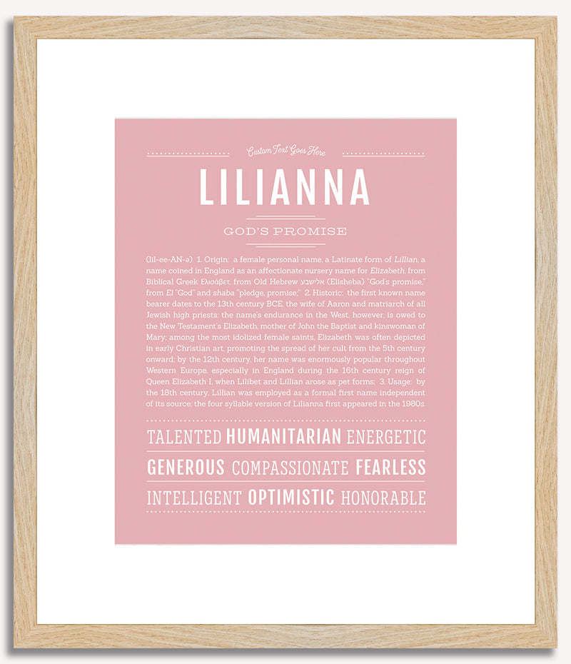 Lilianna | Name Art Print