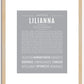 Lilianna | Name Art Print