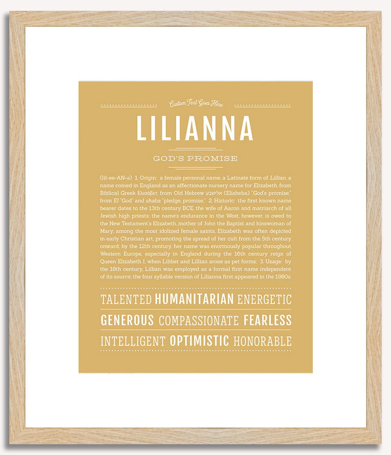 Lilianna | Name Art Print