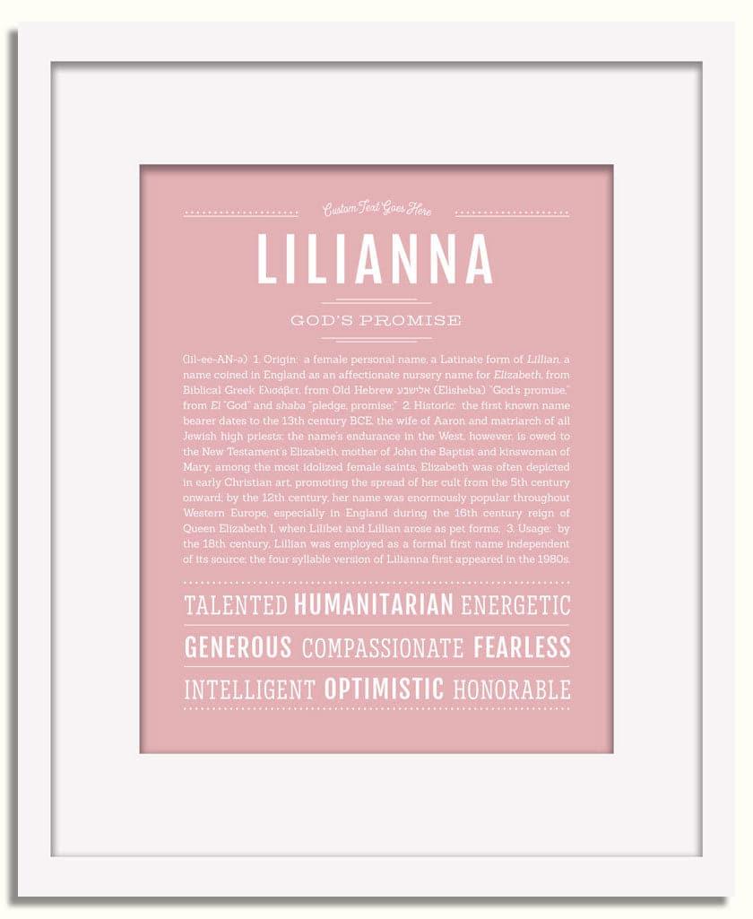 Frame Options | Dusty Rose | White Frame, Matted