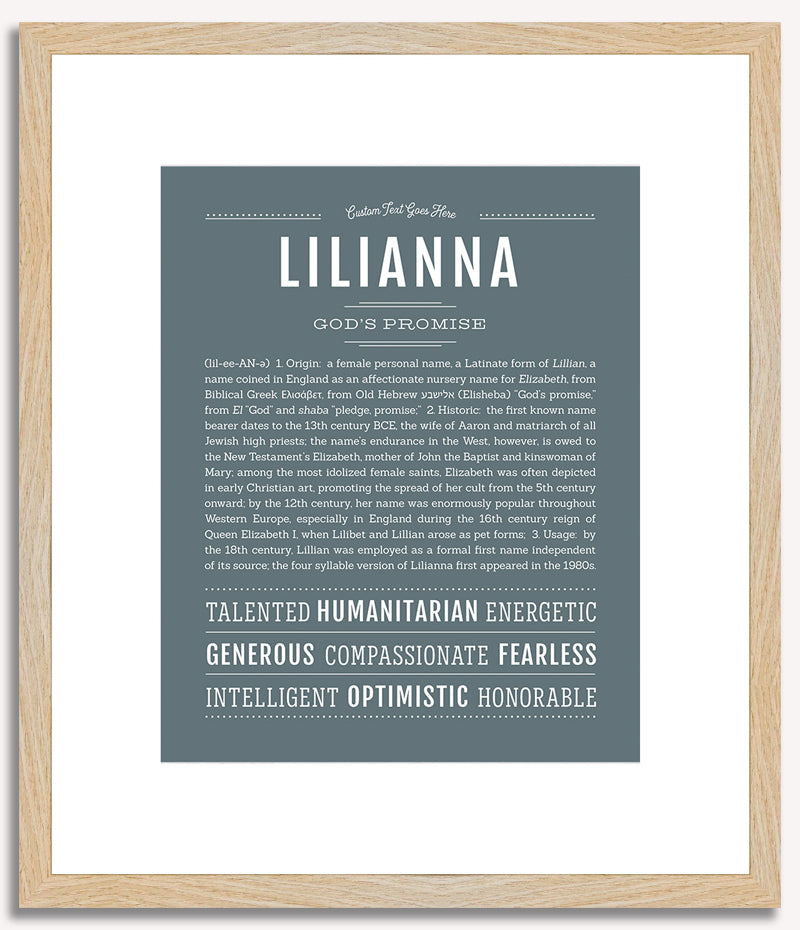 Lilianna | Name Art Print