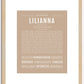 Lilianna | Name Art Print