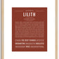 Lilith | Name Art Print