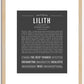 Lilith | Name Art Print