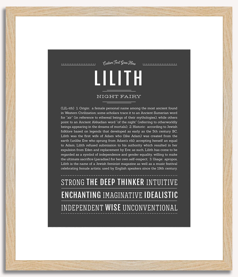 Lilith | Name Art Print