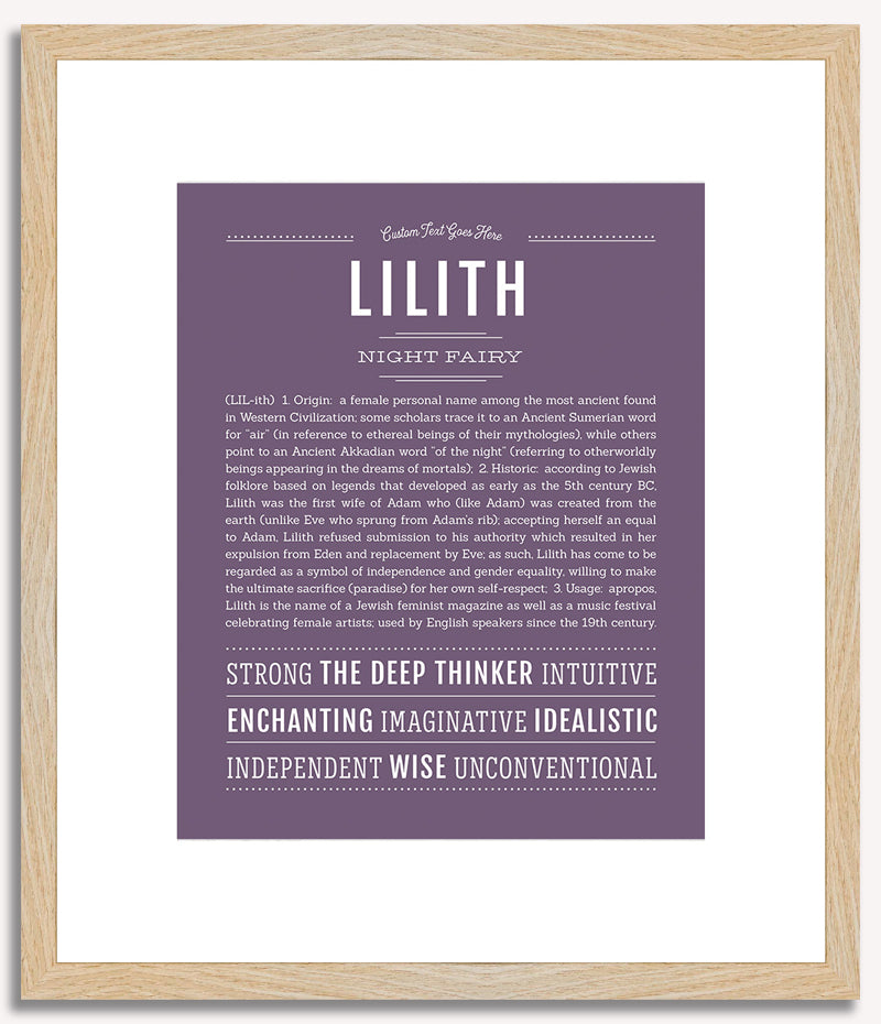 Lilith | Name Art Print