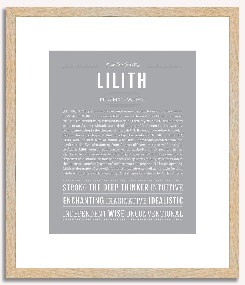 Lilith | Name Art Print