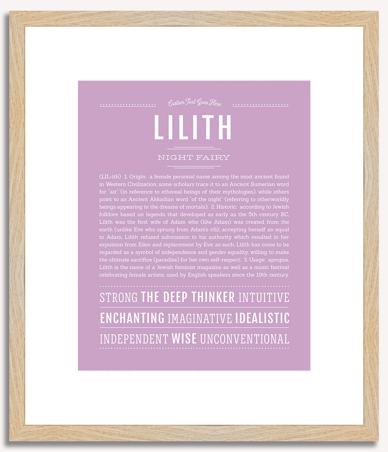 Lilith | Name Art Print