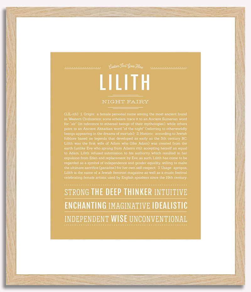 Lilith | Name Art Print