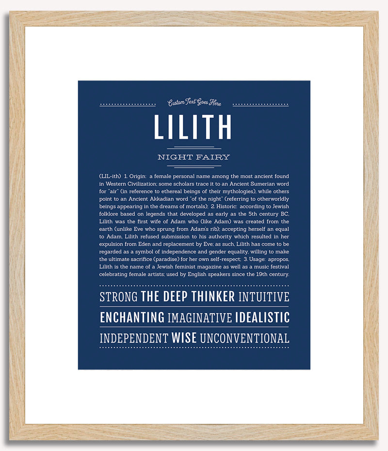 Lilith | Name Art Print