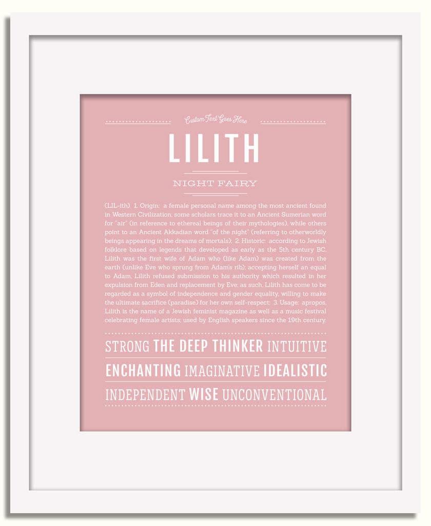 Frame Options | Dusty Rose | White Frame, Matted