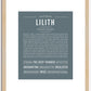 Lilith | Name Art Print