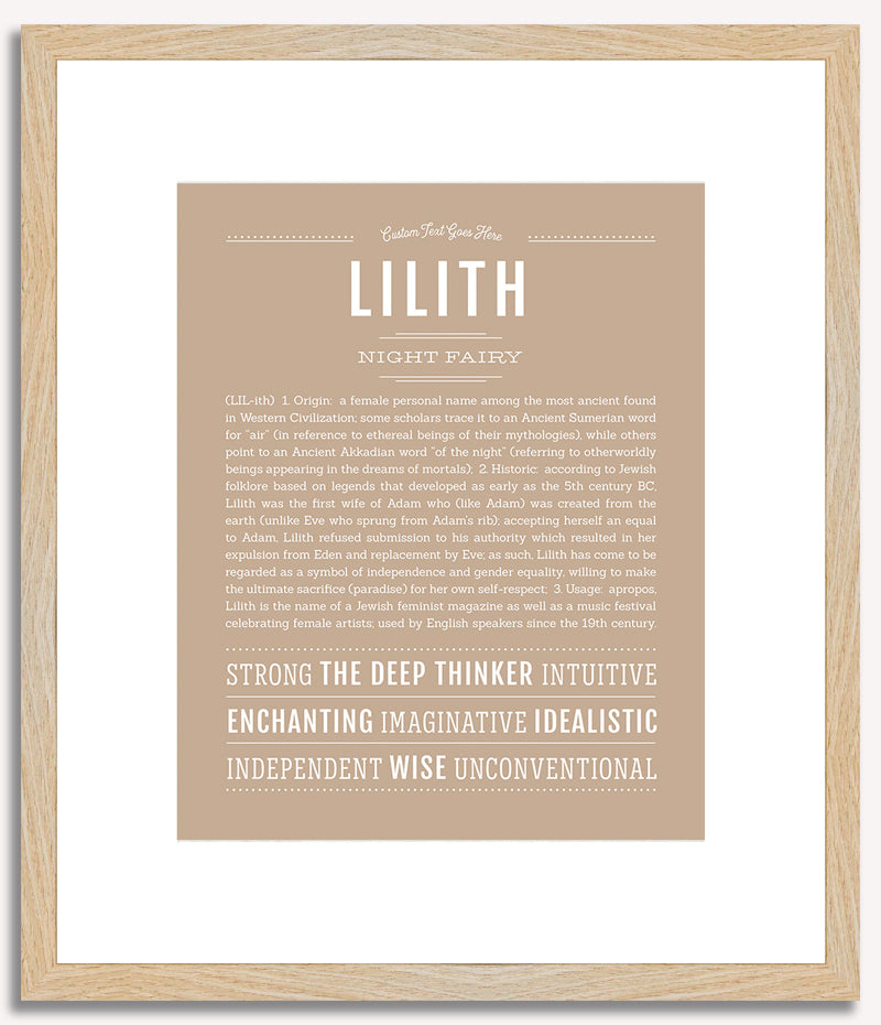 Lilith | Name Art Print