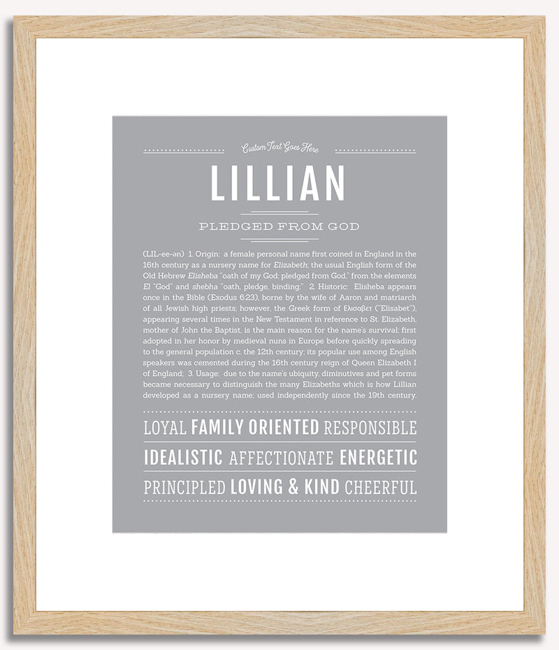 Lillian | Name Art Print