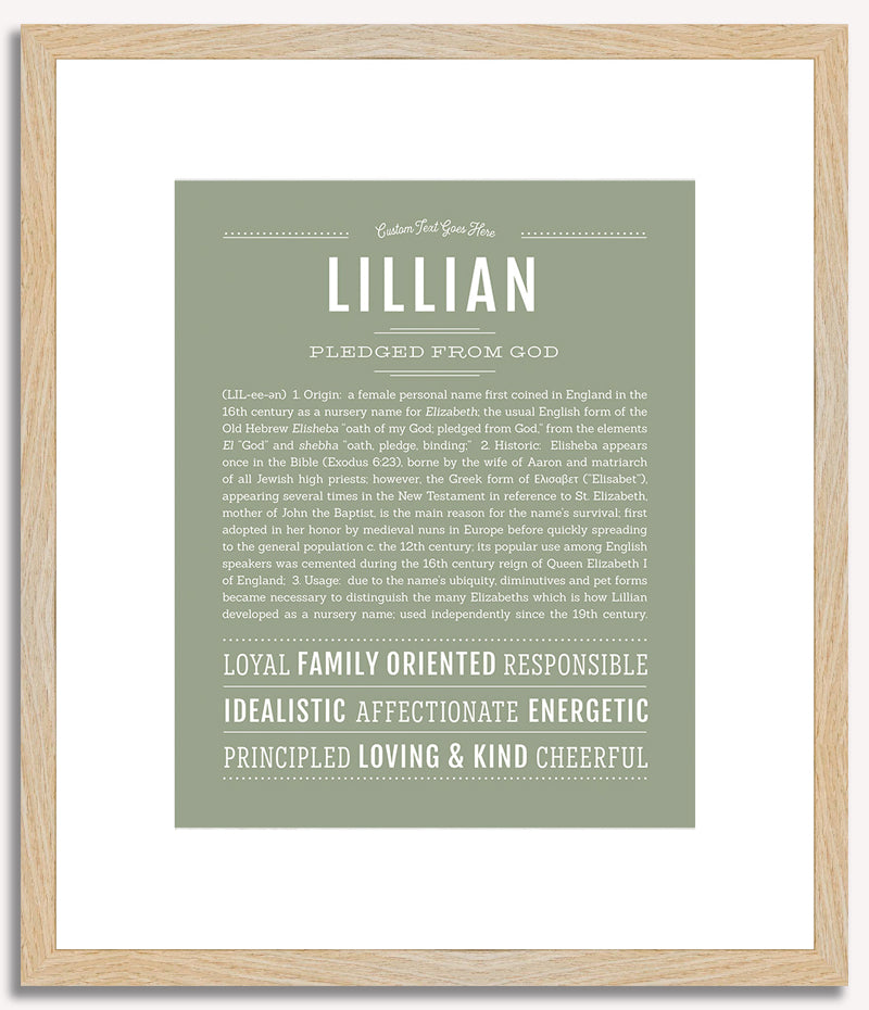 Lillian | Name Art Print