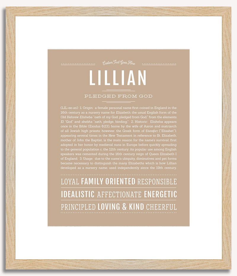 Lillian | Name Art Print