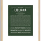 Lilliana | Name Art Print