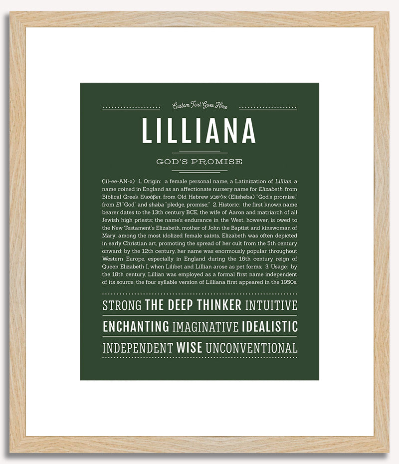 Lilliana | Name Art Print